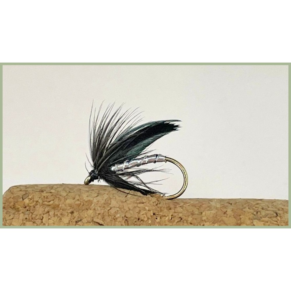 Mouches Artificielles Wet Trout - 3x Magpie & Silver - Pour Pêche Truite/Ombres - UK
